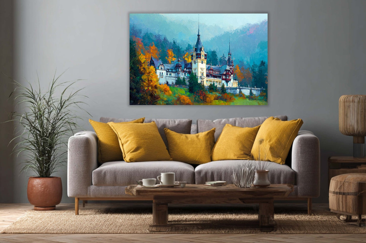 Tablou Canvas Castelul Peleș - Impresionism Modern, Artă Regală