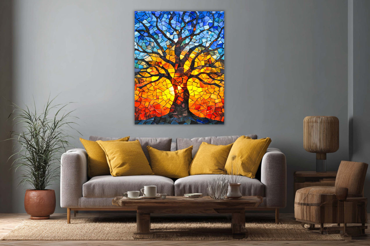Tablou canvas Copacul Vieții pe pânză, decor modern de living