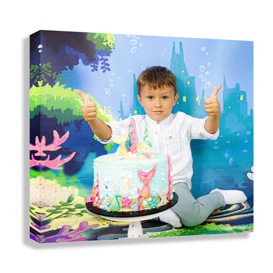 Tablou Canvas Personalizat cu Poza ta pe Panza Premium Lacuit Inramat pe Sasiu Ascuns Gata de Agatat pe Perete, Patrat